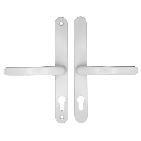 White UPVC Door Handle - 68mm PZ Centres