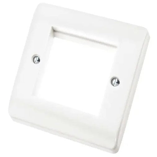 Modular Data Plate 1 Gang 2 Module White