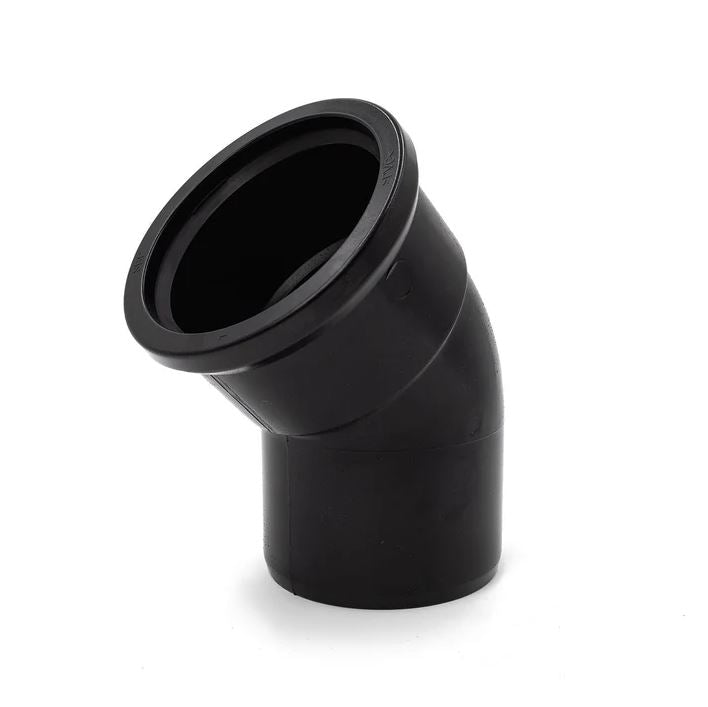 110mm Soil 45° Bend (Single Socket)