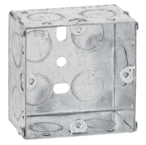 Mounting Box Flush 1 Gang 48mm Depth Galvanised