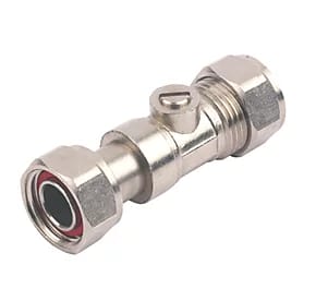 Straight Service Valve 15mm x 1/2"