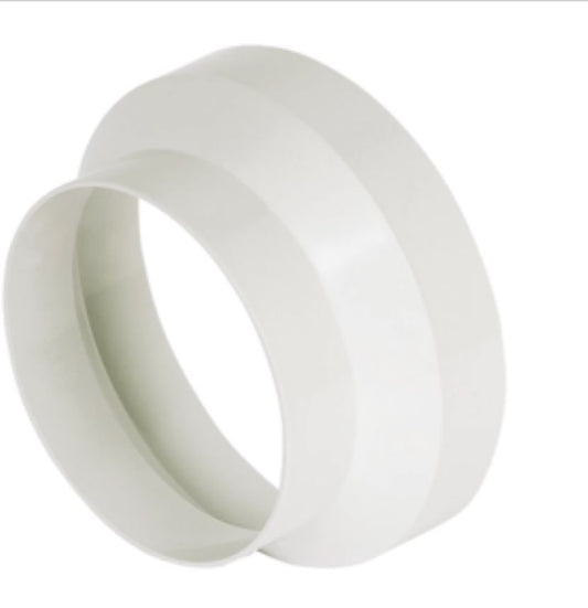 Round Central Reducer 150mm - 120mm White