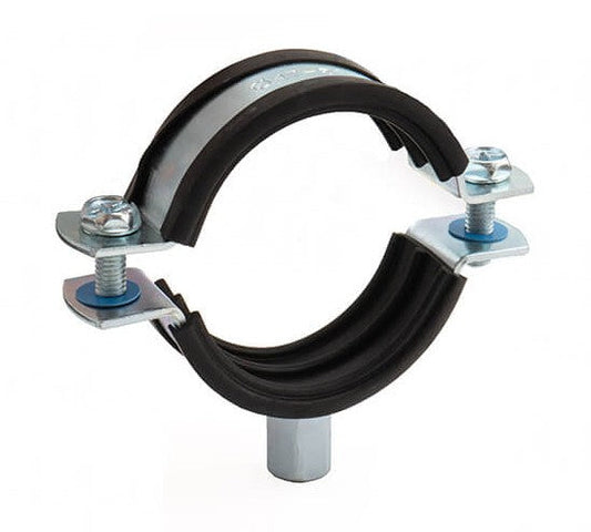 1" (32-36mm) Rubber Lined Pipe Clip BZP