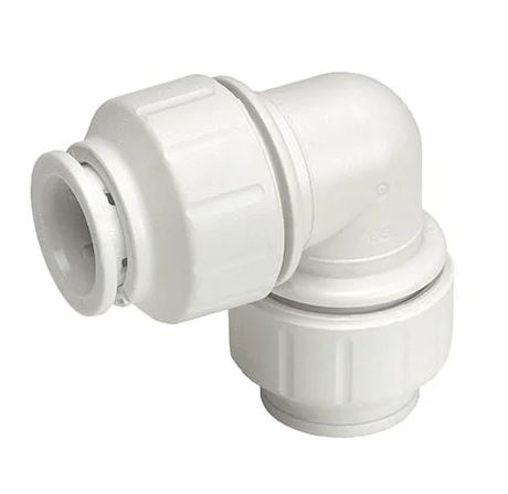 15mm Push-Fit White Elbow