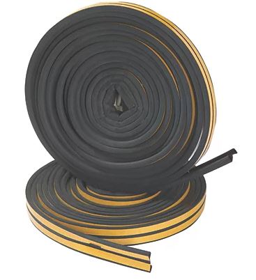 Rubber Weather Strips Black 10m - 2 Pack